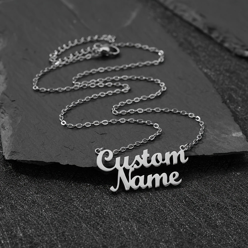 Customized Double Layered Name Necklace for Men and Women