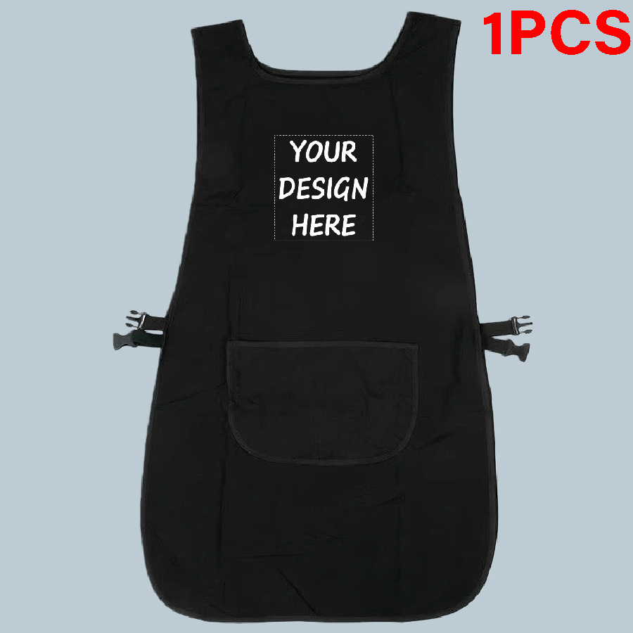 TEMU Grembiule da professionale personalizzabile con foto , con tasche �� Abbigliamento da lavoro , per l'uso in saloni e a casa. , design multi- per