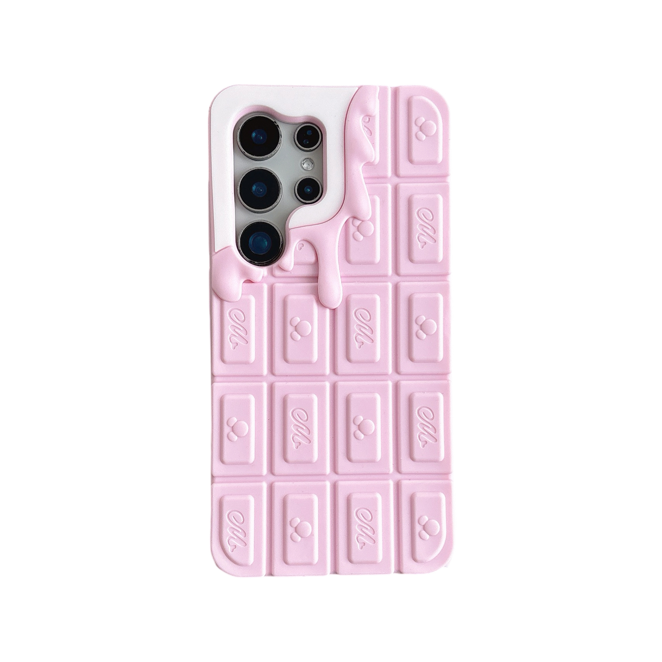 TEMU Phone Case - Creamy Chocolate Silicone Phone Case Compatible With Galaxy S21/s22/s23/s24/s25plus/ultra/fe/a51/a16/a56/a14/a53/a26/a15