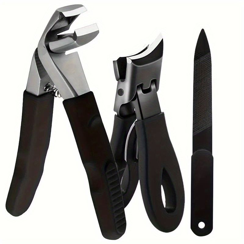 TEMU Wide Jaw Opening Slanted Nail Clipper, Curved Toenail Clippers For Thick Toenails, Ingrown Nail Clippers Wide Jaw Slanted Toenail Clippers For