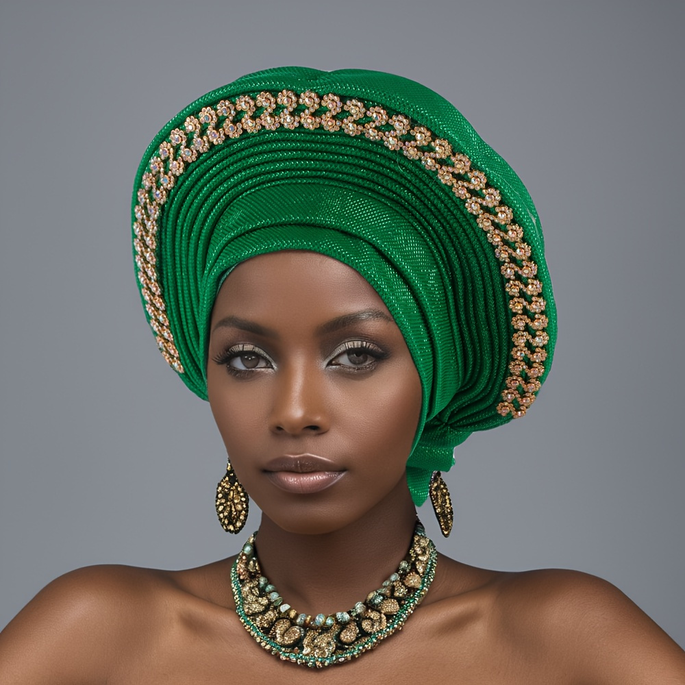 elegant african style womens headwrap woven polyester - Temu  display picture 3
