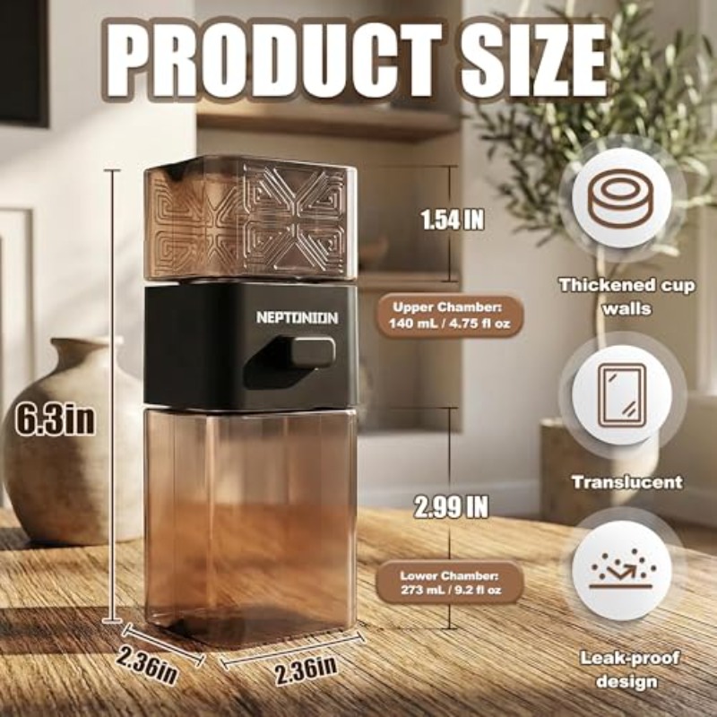 Reptile Cricket Calcium Powder Mixer One-Press Release Shaker Lazy-Friendly Dispenser Prevents Skipped Feeding Suitable for Reptile Like Chameleon Gecko Lizard