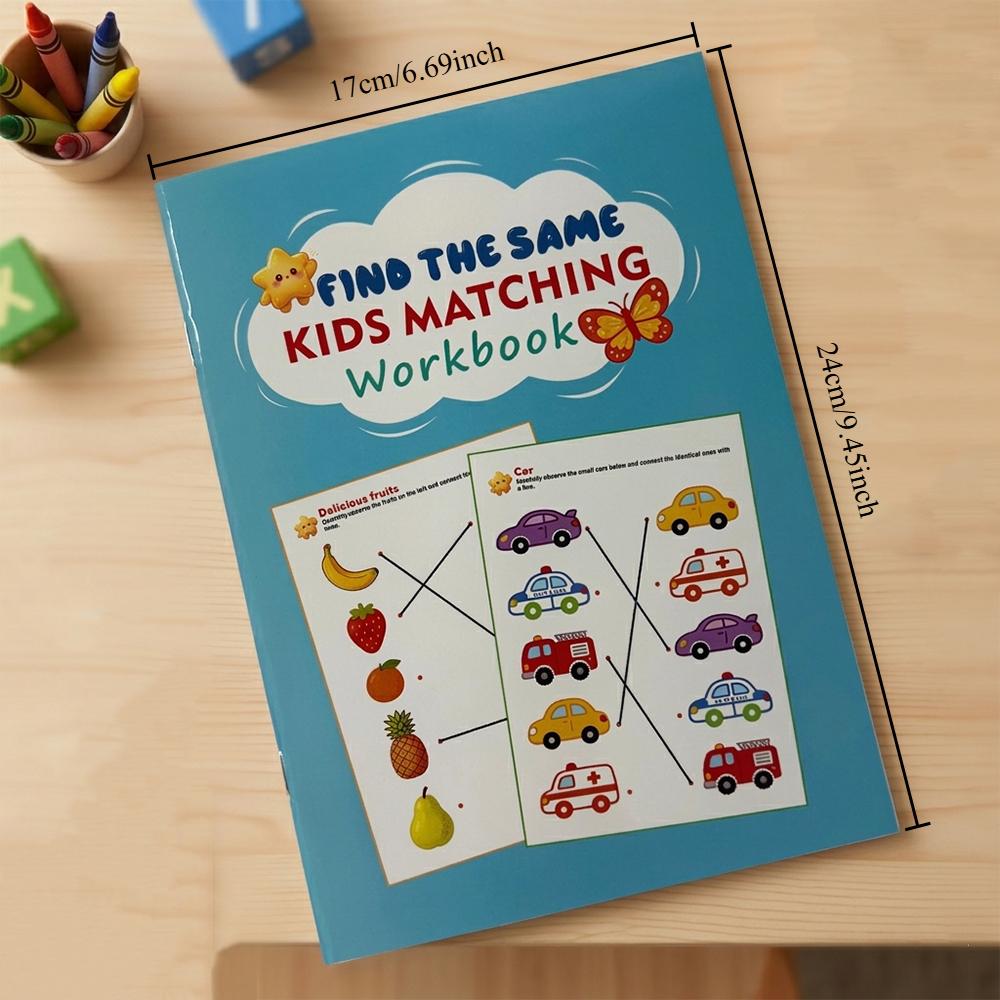 Find The Same Matching Activity Early Learning Workbook