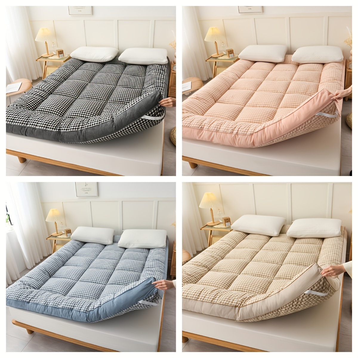 luxurious   mattress breathable fluffy     for bedroom   dorm warm winter polyester bedspread machine washable for outdoor camping hiking details 4