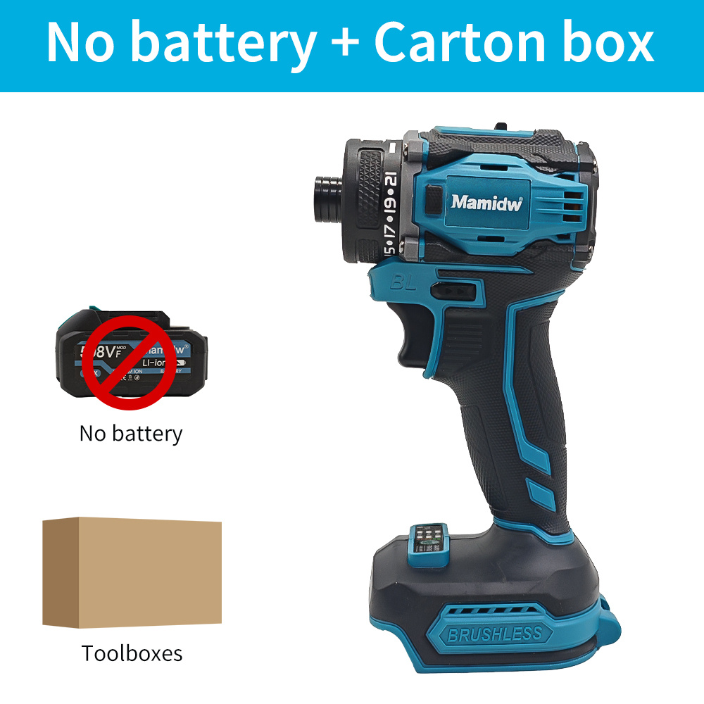 Image of Maddiw For Makita 18v Cordless Drills. Without Battery, Torque Of 16-55 Nm And With 0-450/0-1850 Rpm Two-speed Lithium Drill, Ideal For Drilling Into Concrete, Wood, And Metal