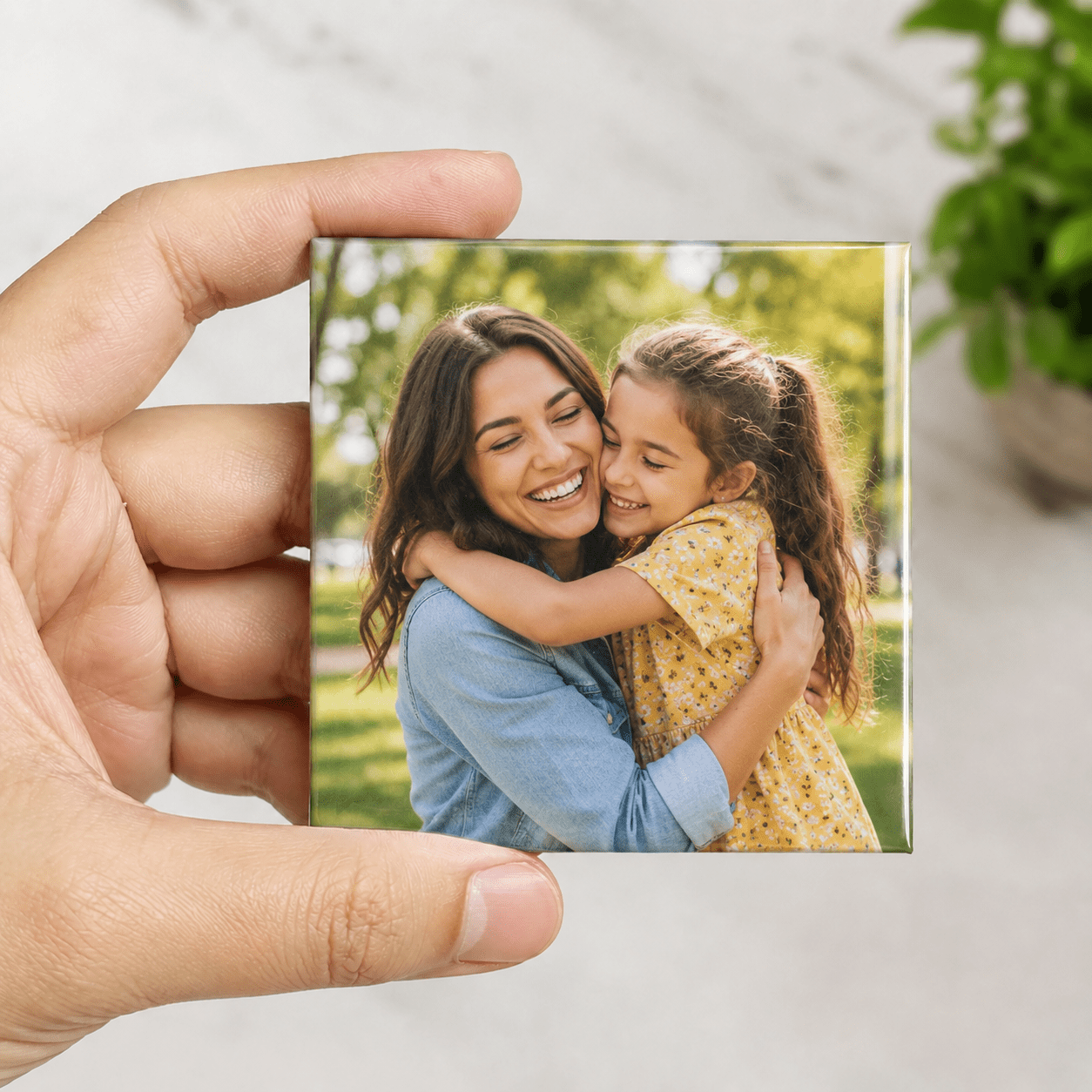 TEMU 1pc Custom Family Photo Refrigerator Magnet, Personalized Fridge Magnet, Your Own Picture, Kitchen Home Decor Ornament