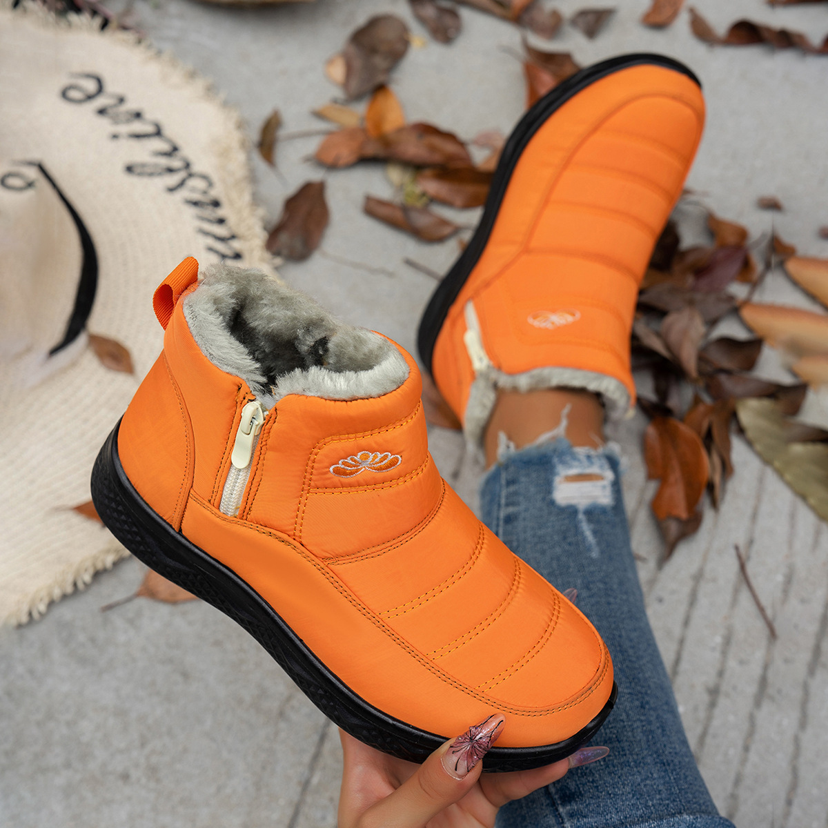 snow boots winter plus sizes boots thick soled lined and extra thick