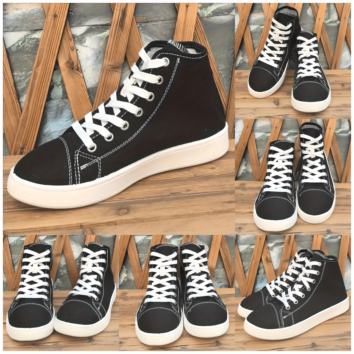 Sneakers, Women's High-Top Lace Skate Shoes with 2D Print - Premium Series, Fashionable and Design. Simple yet Elegant Style That Is Lightweight, Comfortable, Breathable, Moisture-wicking; Essential for Students During Back-to-school Season or