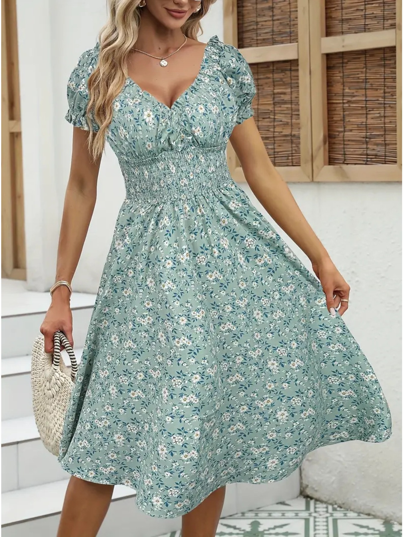 brown wedding guest dress with sleeves Plus Size Knit Off-the-shoulder Sleeve Wedding Guest Dress