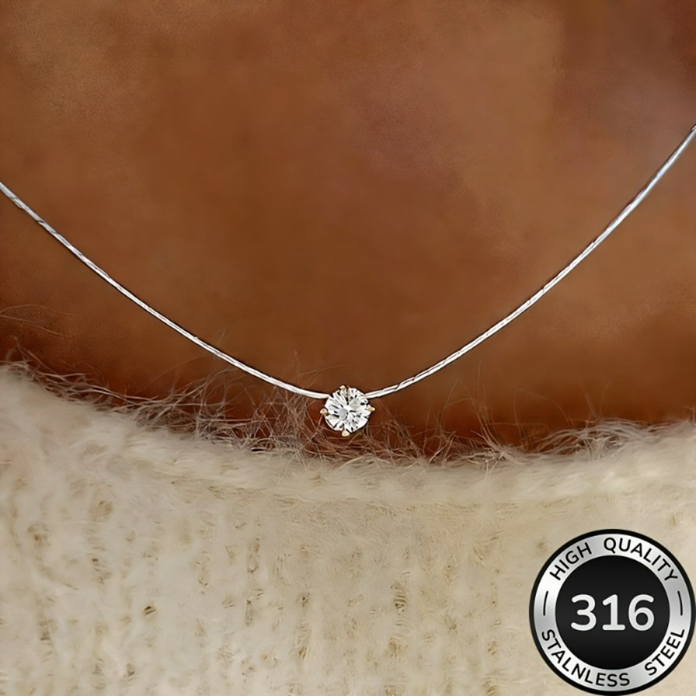 Women's Simple Elegant 316 Stainless Steel Necklace