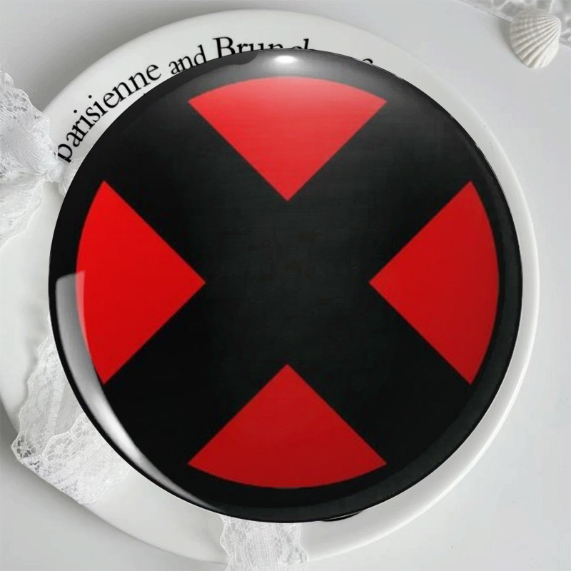 TEMU Un bouton rond en plastique fait main, style graphique 2D, parfait pour décorer les sacs à dos et les vêtements pour hommes et femmes. C'est un