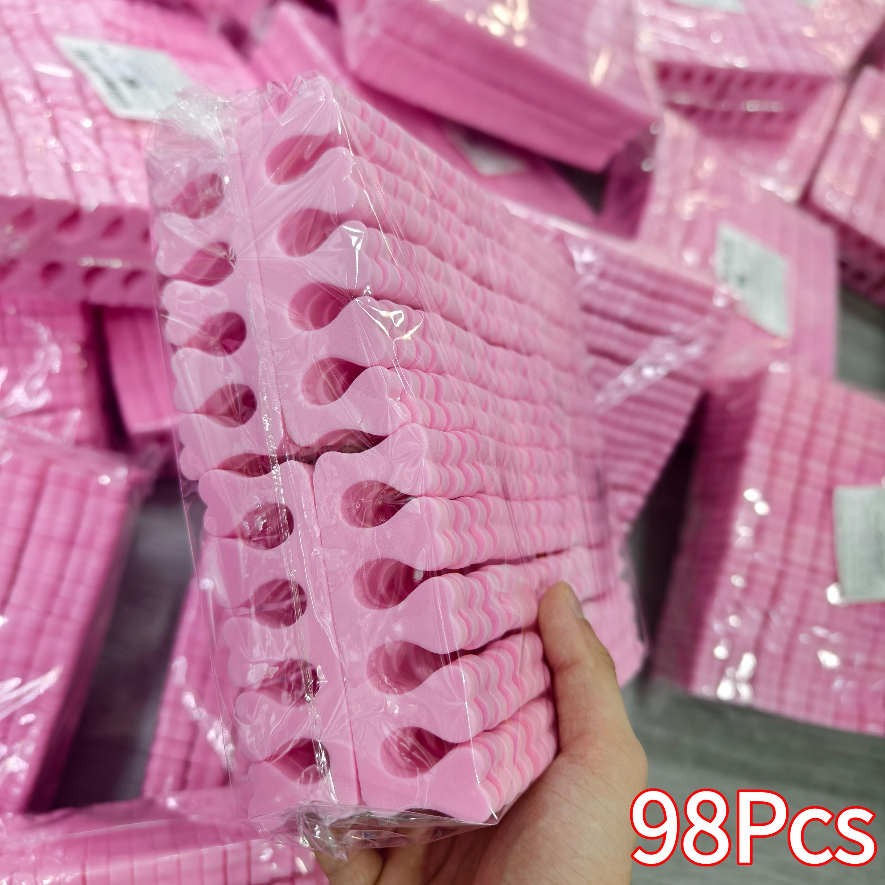 98pcs Soft Sponge Toe Separators for Nail Art