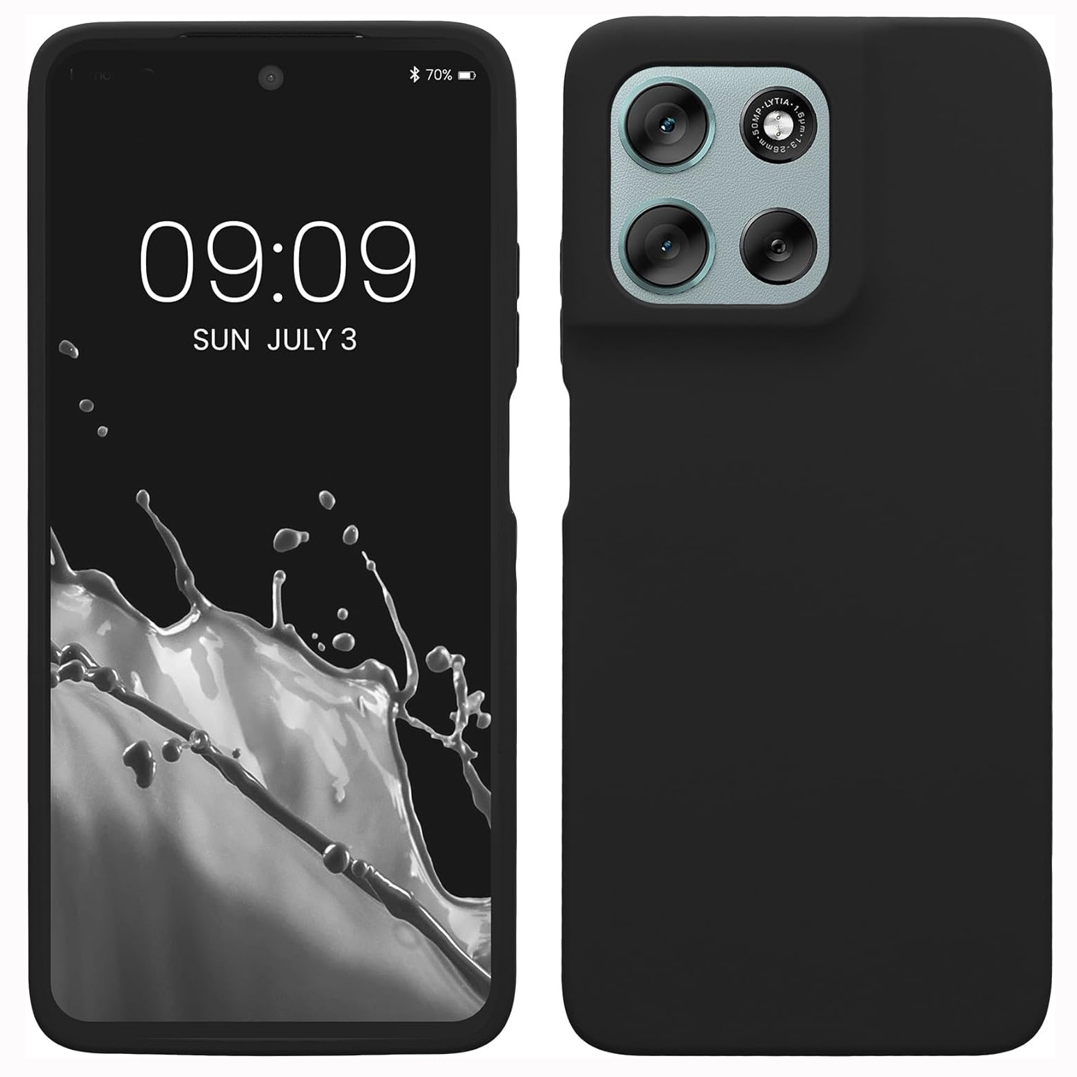 TEMU Phone Case: For Moto G56 5g Case Slim Shockproof Flexible Black Matt Soft Protective Phone Case Cover