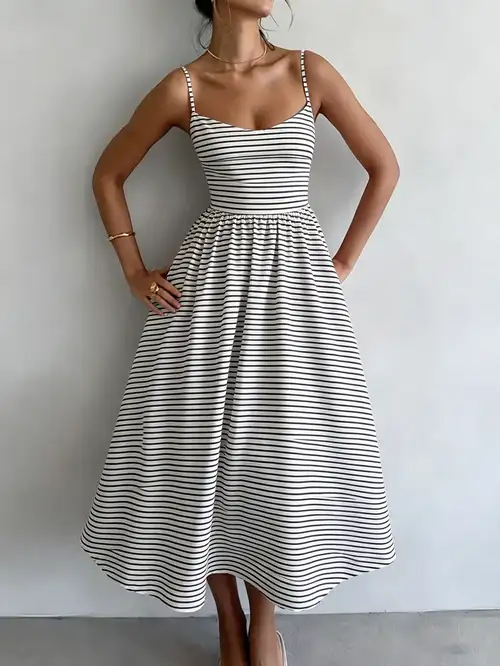 black and white striped dress sold on Temu United States black and white striped dress sold on Temu United States