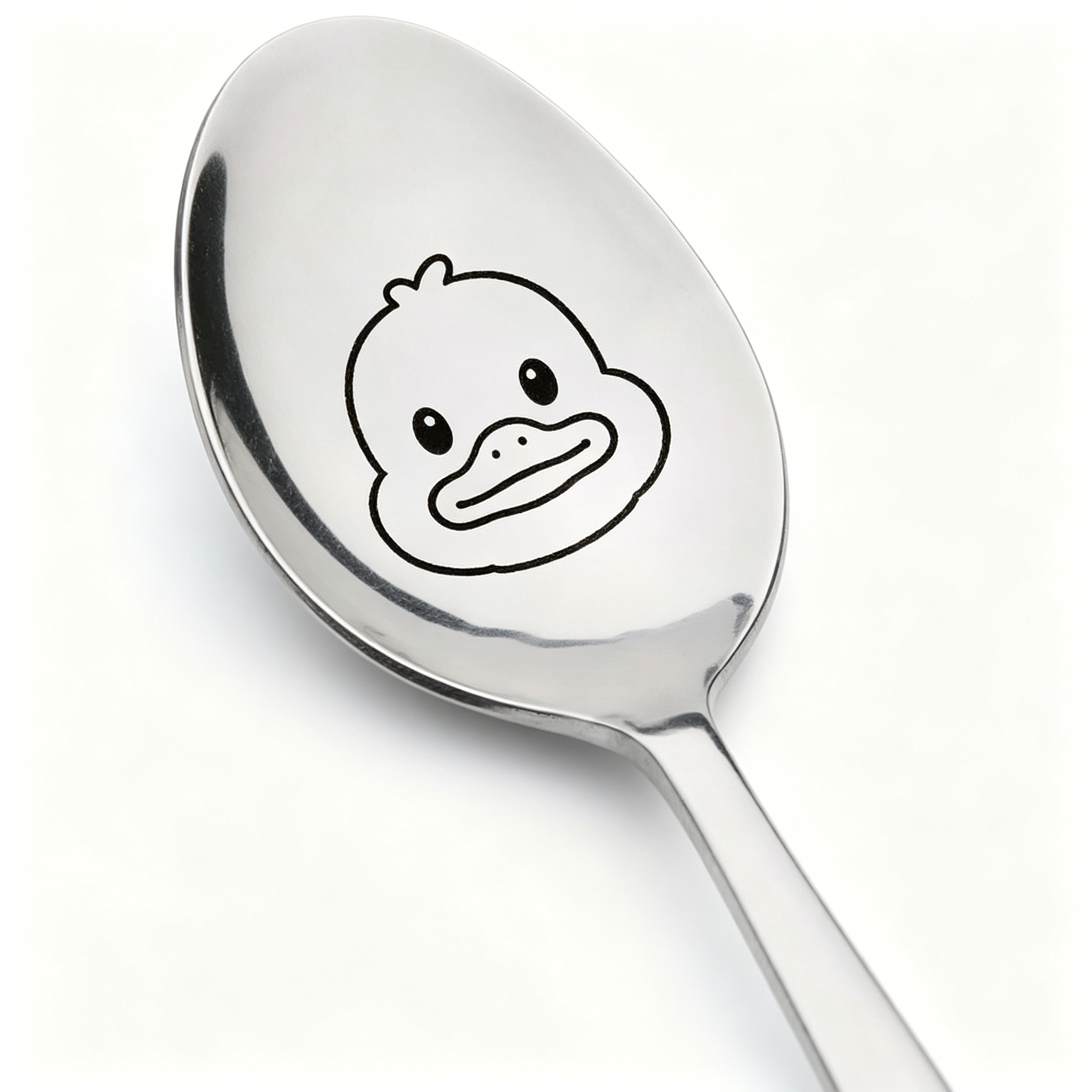 TEMU Laser-engraved Spoon - Stainless Cute Utensil Suitable, Showers, Easter Gifts, 304 With Laser-carved For Daily Use & Special Occasions