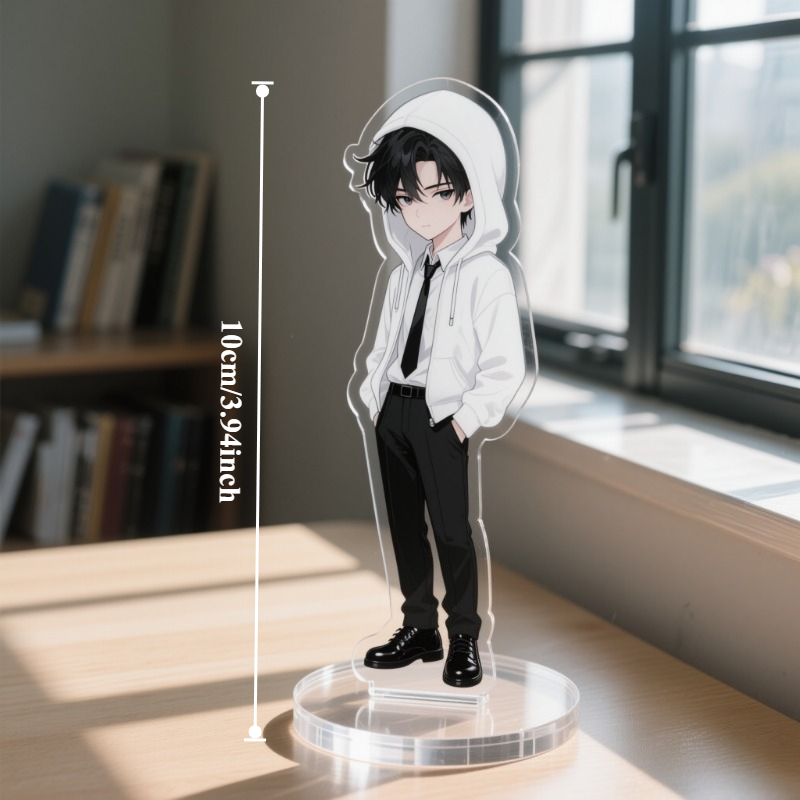 TEMU 2d Flat, Decorative Sign & Plaque - 1pc Customizable Transparent Acrylic Figure Standing Desktop Decorative Small Standee, 2d Flat, Self- Your