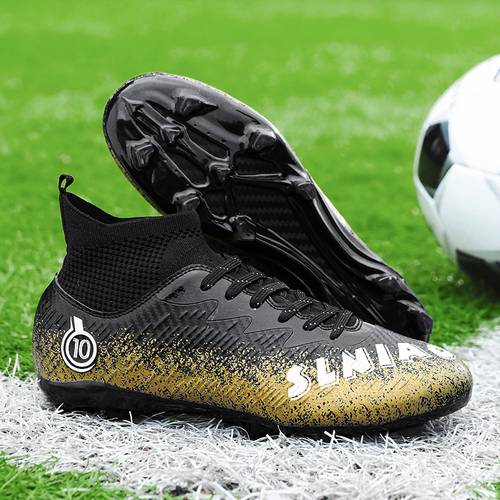 sneakers durable football shoes mens lightweight football shoes high quality anti slip soccer shoes outdoor professional training football shoes 7 person indoor football shoes artificial grass football shoes soccer shoes