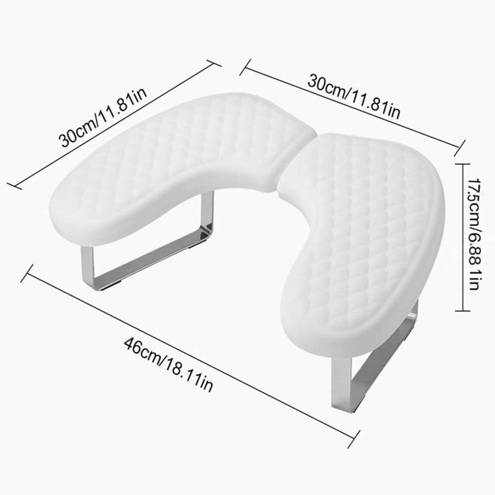 U-shaped Nail Salon Armrest | Core & Detachable Support Legs, Pvc Bracket, Practical Rest For Home Nail Salons & Manicure Use By Bedee