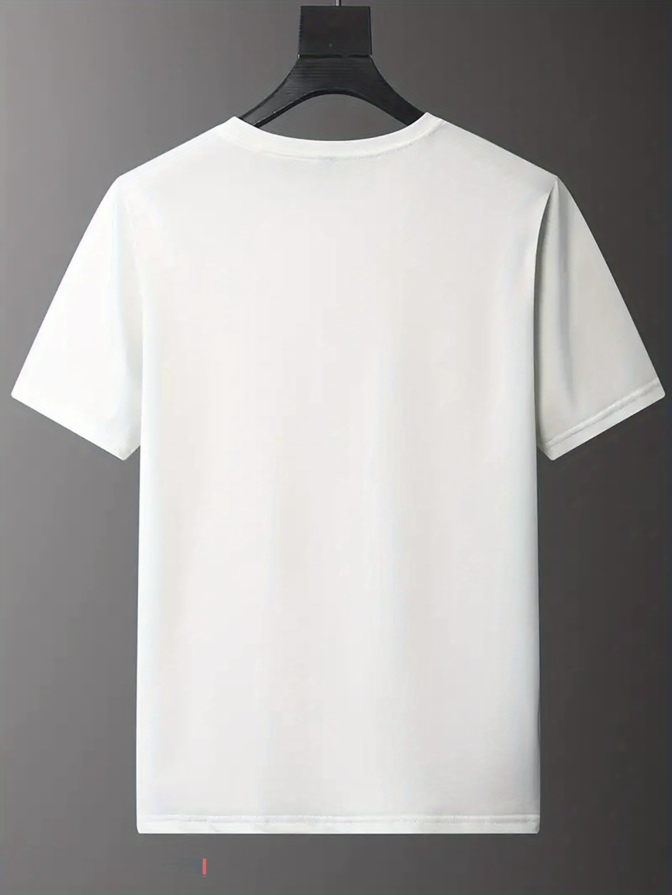 Men's casual and fashionable minimalist lines - C-Calvin printed T-shirt, round neck comfortable polyester fabric, suitable for daily wear as fashionable streetwear, Men's clothing
