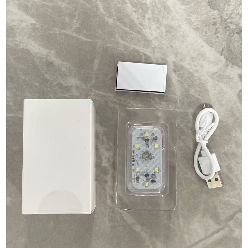 TEMU Mini Led Light No Drill Adhesive Mount Mini Portable Battery Powered For Wardrobe Cabinet Car Trunk Boot Indoor