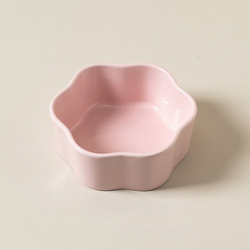 E-shop Keramik für Haustiere - Keramik Material - Macaron Farbschema, Blumenform - Hochwertiges Design - und Langlebig - Leicht zu Reinigen -
