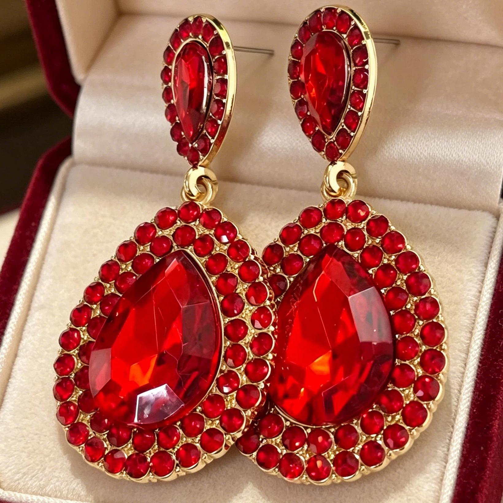 TEMU 1 par de aretes , lujosos y elegantes, accesorio de moda para mujer, adecuados para uso diario y fiestas, regalo exquisito para mujer