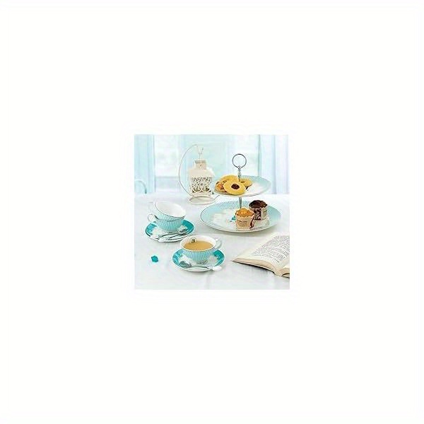 elegant blue white bone china porcelain tea cup saucer set     breakfast or afternoon tea   1 cup and 1 saucer ideal for coffee or   tea cup set floral pattern cup porcelain   Product details 8