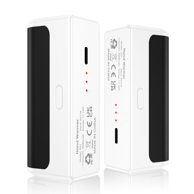 TEMU Mini-chauffage à main rechargeable, 3 niveaux de chaleur, chauffage , de 18 heures, chauffage portable - Idéal pour Noël, Halloween, l'hiver, le