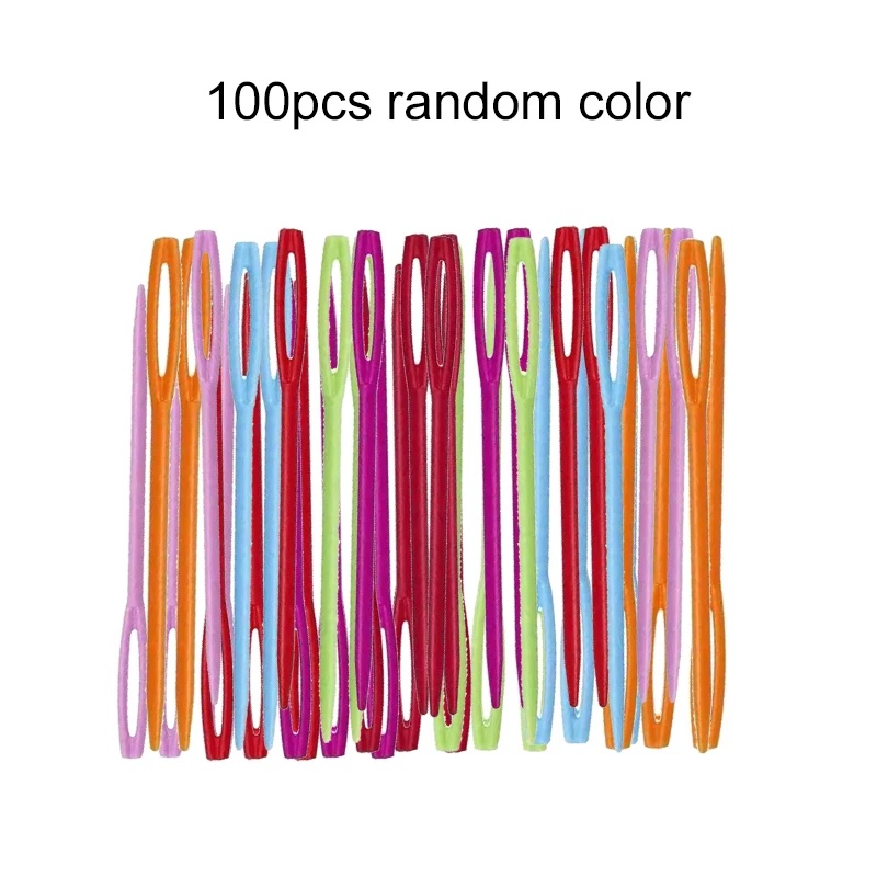 Complete Knitting Set with Mixed Color Needles and Organizer Box