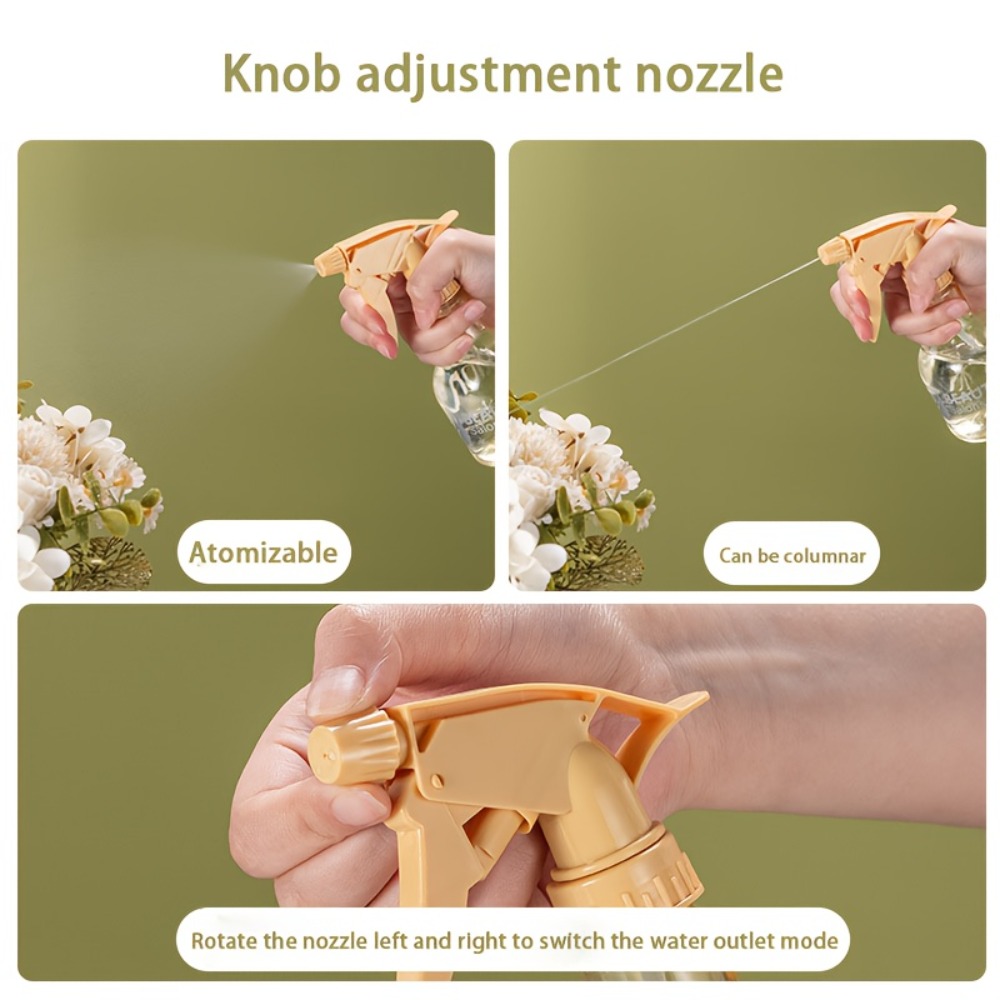 1pc handheld spray bottle with ergonomic grip precise nozzle refillable leak proof sprayer suitable for disinfection gardening home cleaning plant watering battery free   lid compact plastic Product details 2