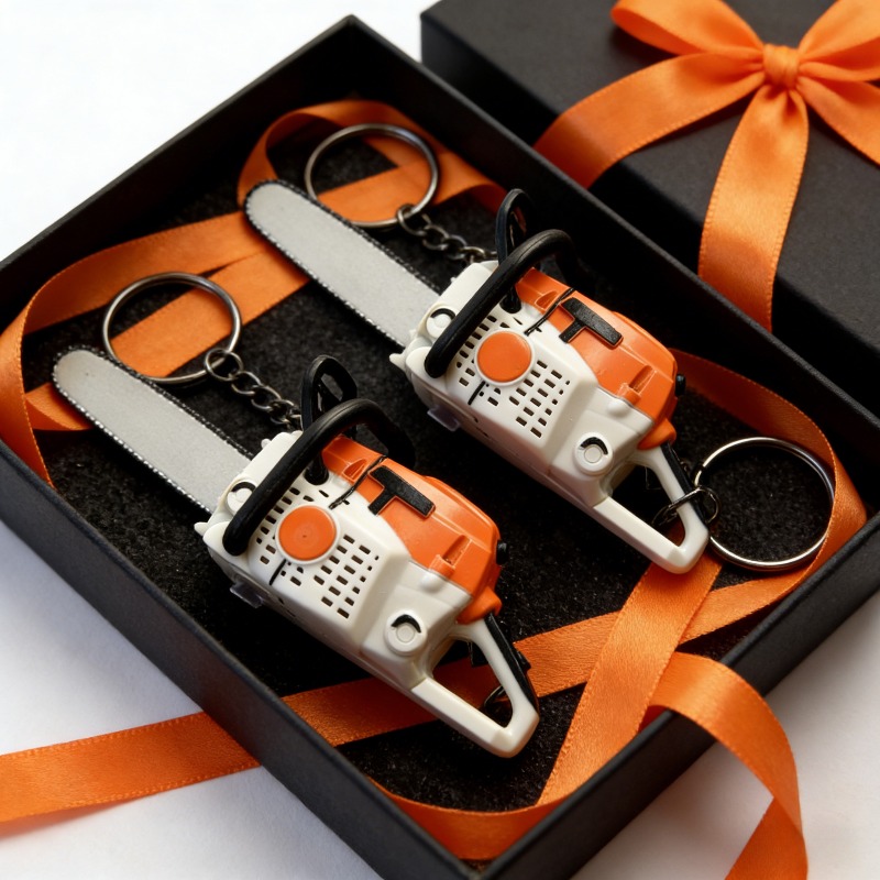 TEMU 2pcs Set Of Chainsaw Keychain Cutting Chain Saw Pendant - Lumberjack-themed Pendant, Gift For Woodworking Enthusiasts, Functional Keychain And Chainsaw Shape Pendant