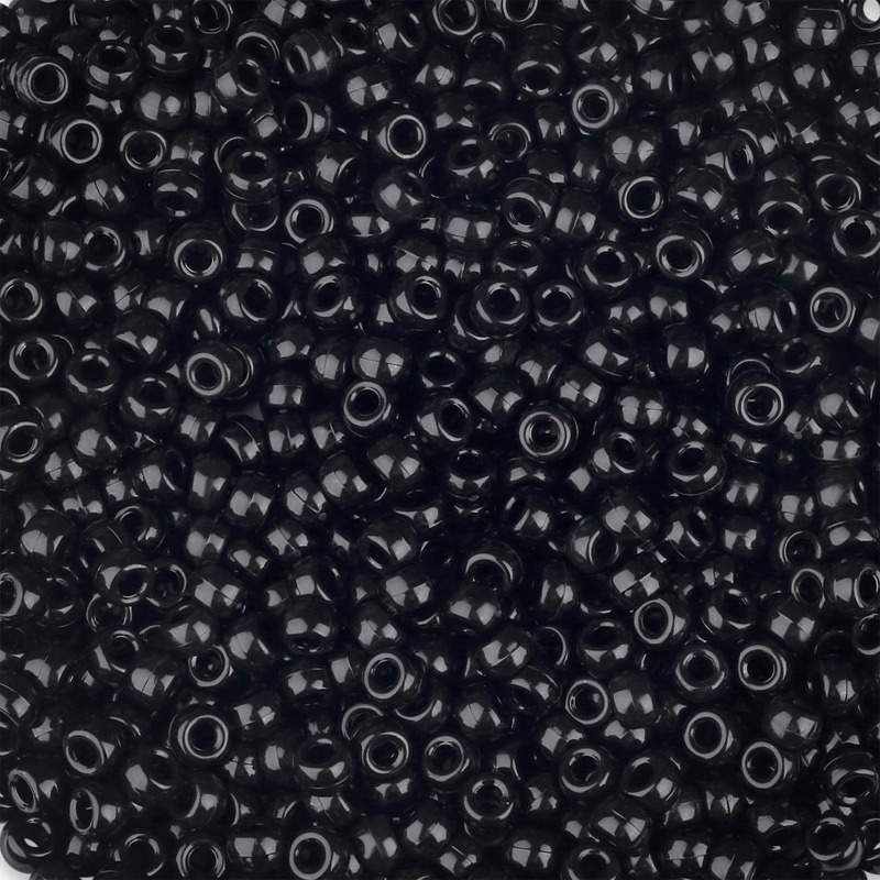 TEMU 270pcs Perles Pony pour la fabrication de bracelets, perles Kandi colorées pour bracelets d', grandes perles à trous pour cheveux pour