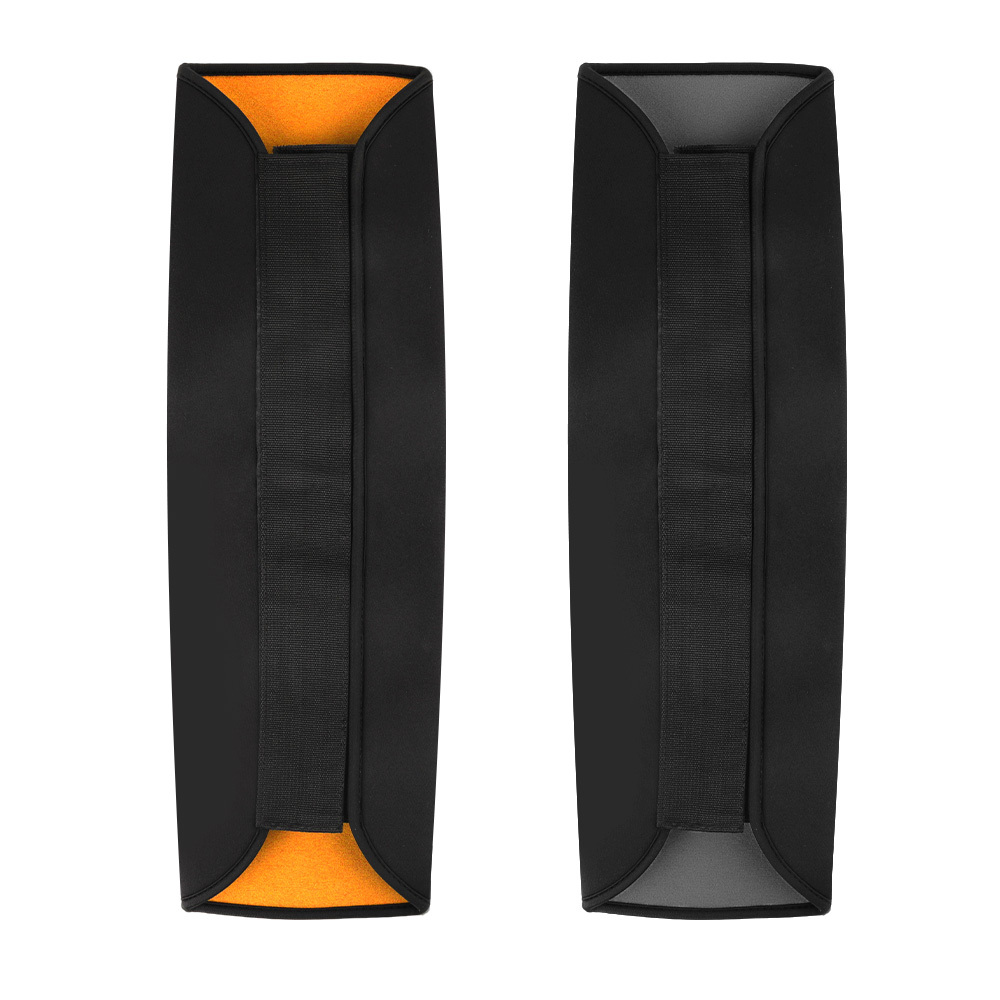 TEMU 2-pack: Orange And Gray Electric Bicycle Battery Protector Sleeve/synthetic Rubber/elastic Shockproof And Thermal Insulation/suitable For Frame