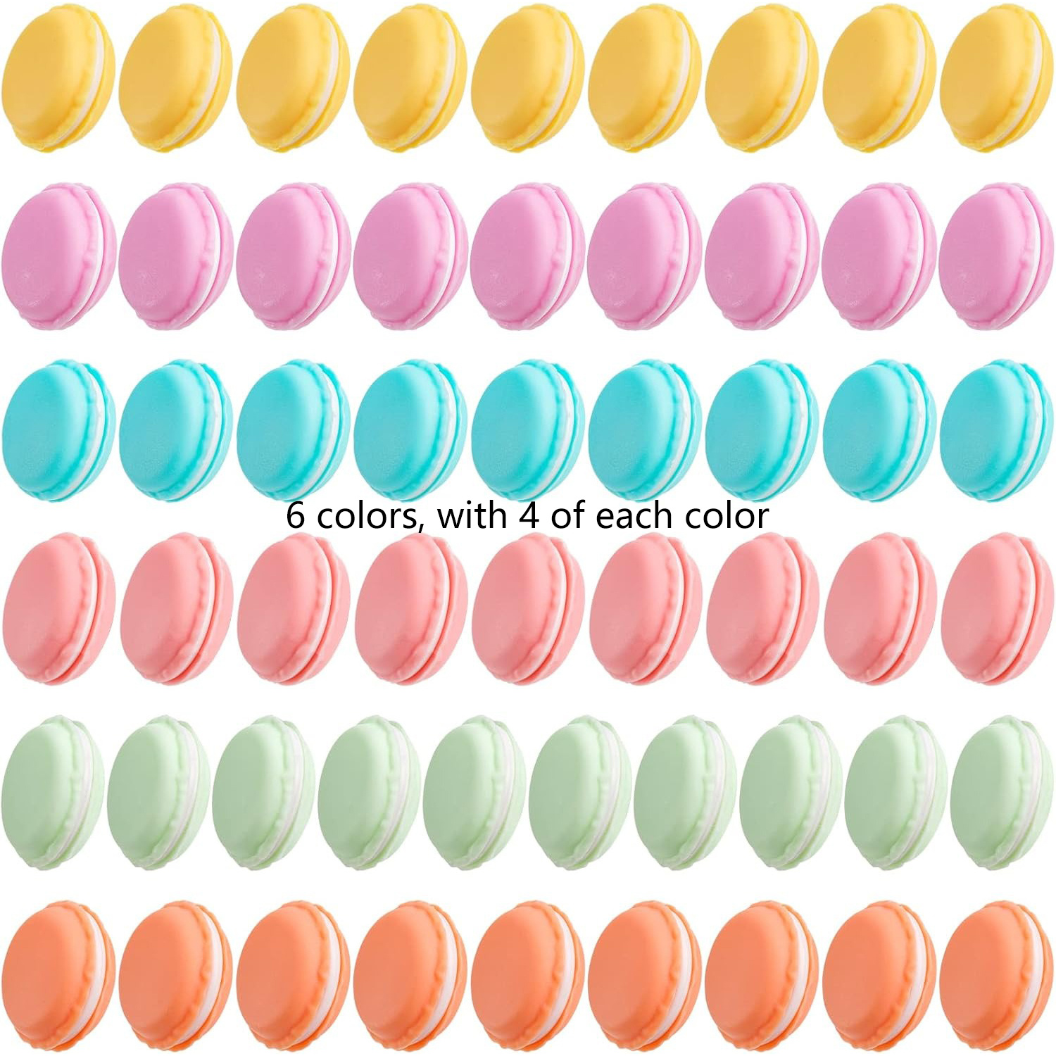TEMU 24 Mini Macaron Storage Box Sets, Cute Macaron Shape Jewelry Box, Bright Macaron Shape Small Box, Suitable For Earrings, Necklaces, Pills And