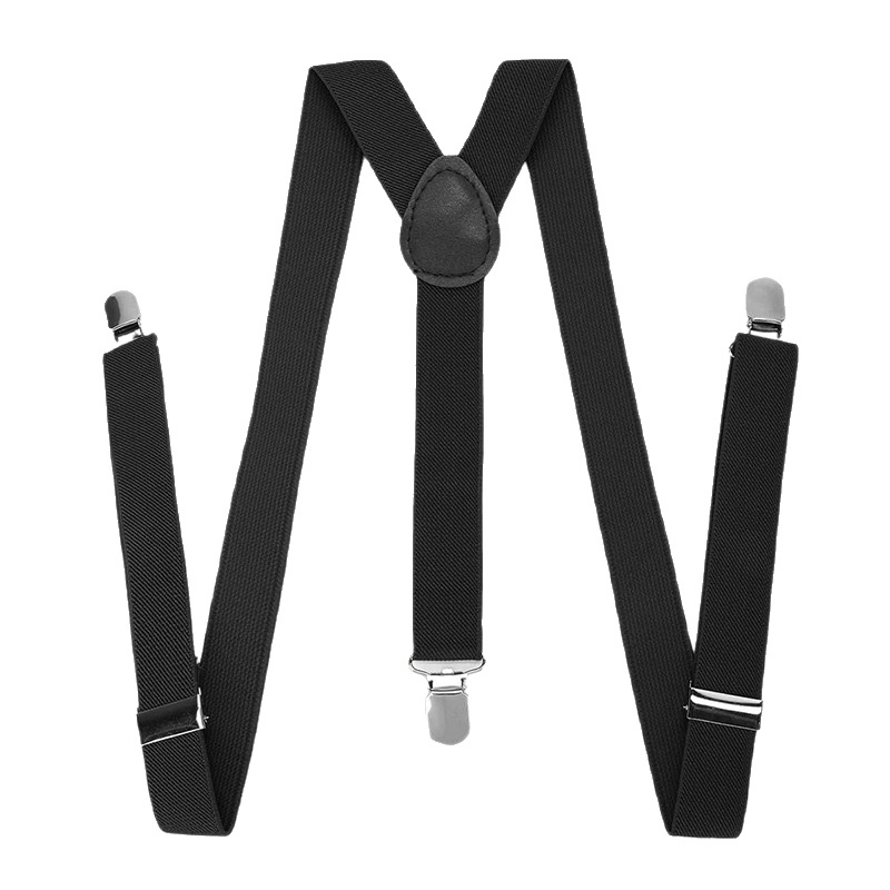 TEMU Men's Heavyweight Adjustable Suspenders With Secure Buckles - High-elastic X-shaped Straps, Suitable For Trousers And Dress Pants - Ideal For