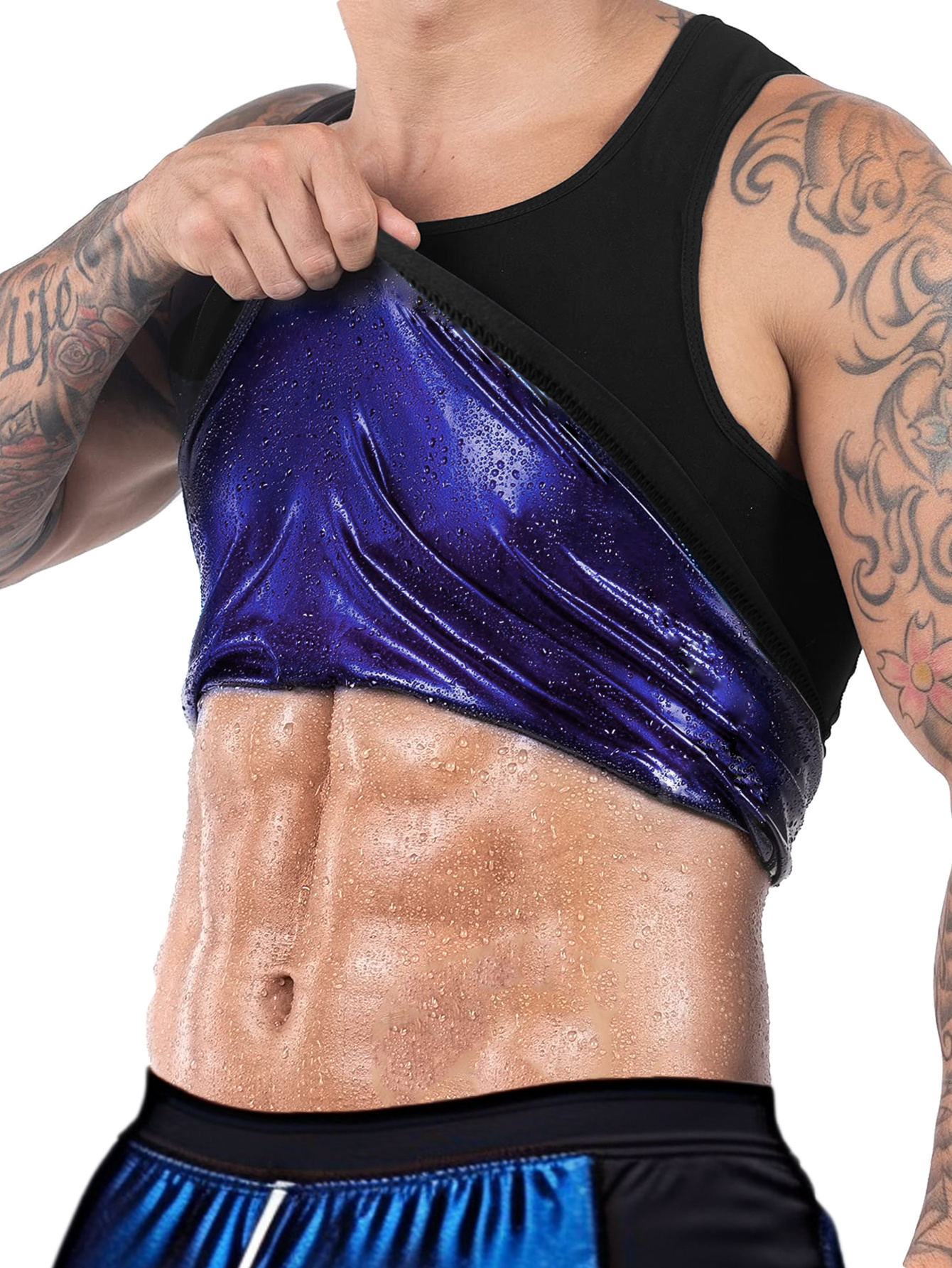 2025   mens heat retaining pullover sweat boosting vest sauna suit compression top for gym workouts perfect gift for dad or boyfriend