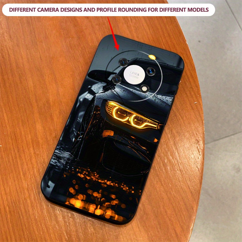 TEMU Rainy Night Car Pattern Tpu Black Phone Case, Suitable For Honor Magic 7 6 5 4 3 Pro 6 5 5 4 Lite Honor X60i 5g X50iplus5g X50i X40i X30i X40gt