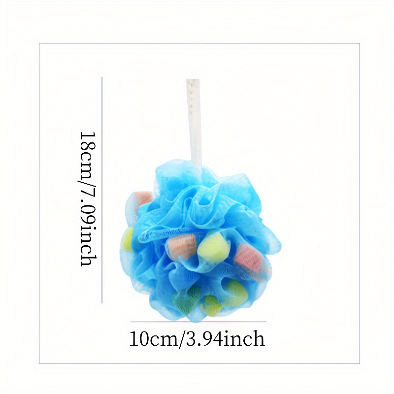 Bath Scrub Sponge Flower, Rich Lather Bath Ball in Random Color