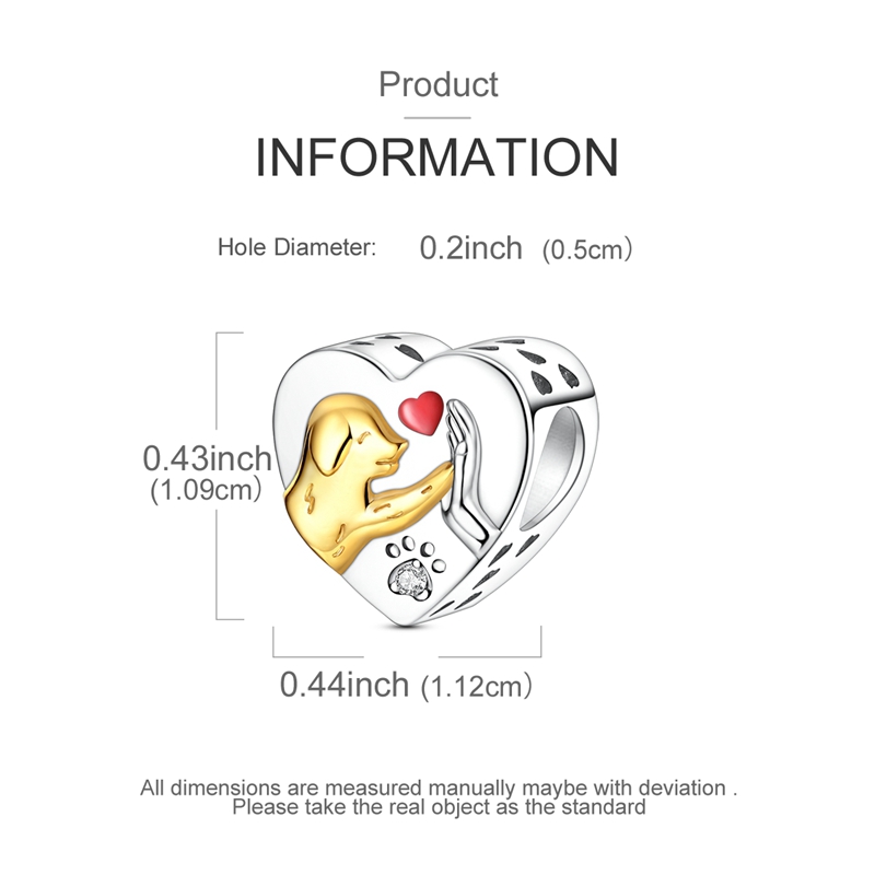925 Sterling Silver Person & Puppy Charm, Gift for Her