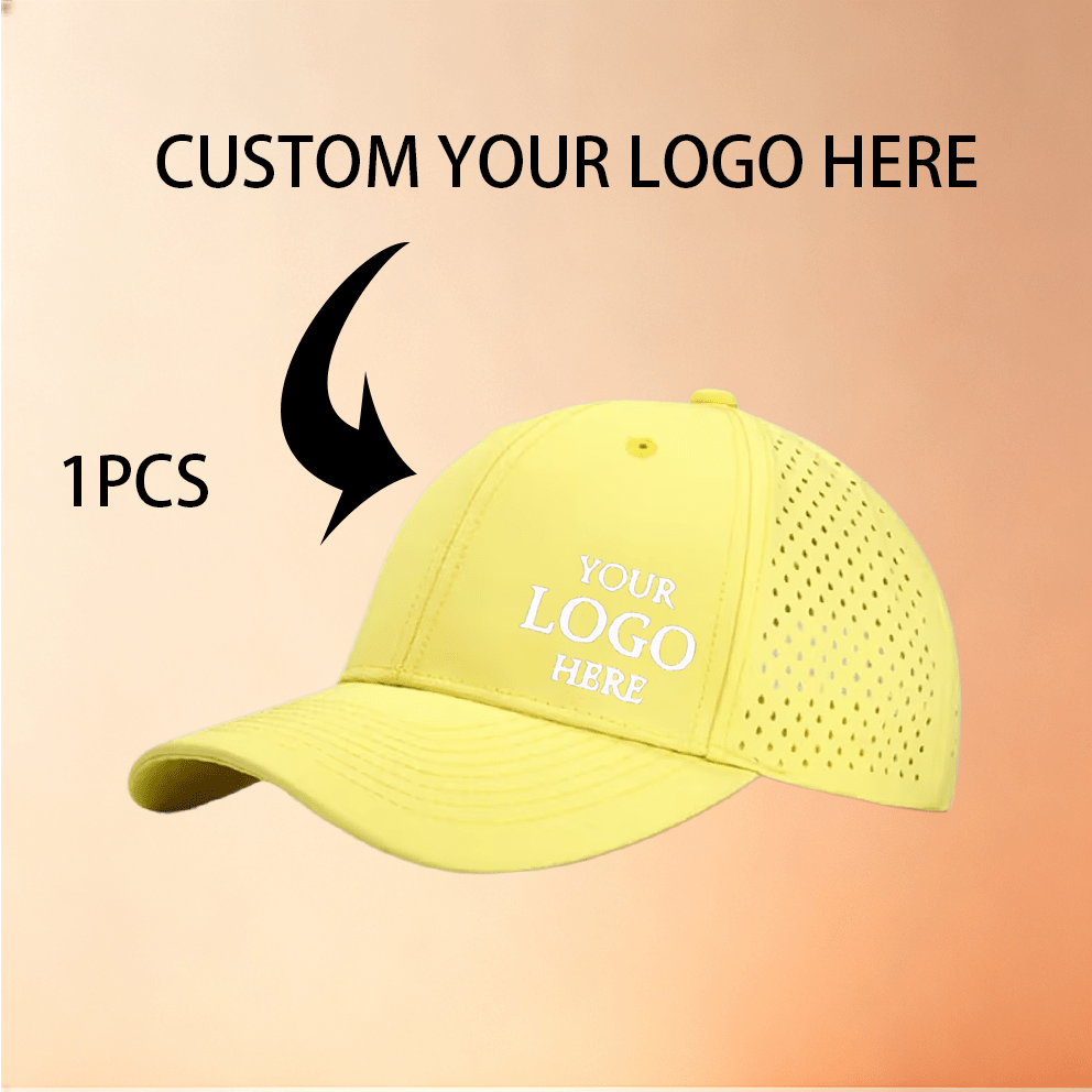 TEMU 1pc Customizable Six-panel Quick-dry Breathable Mesh Baseball . Custom Logo, Diy Personalized Logo/photo/text. Six-panel Baseball Available In
