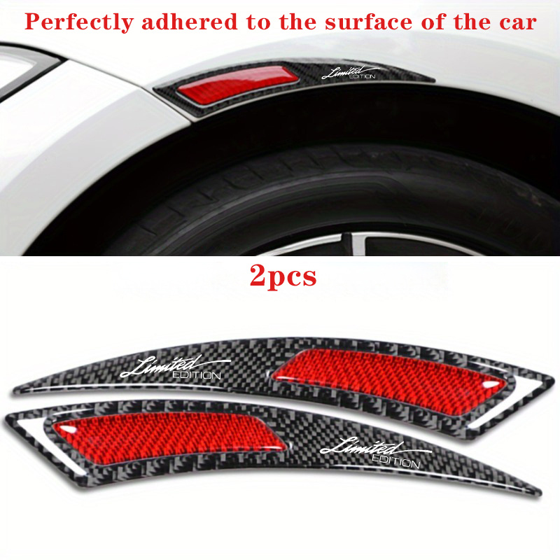 Image of 2pcs Car Fender Lip Protector Stickers, Featuring An "edition" Design, Provide And Resist Scratches Caused By Daily Abrasions. , Suitable For All Car Models
