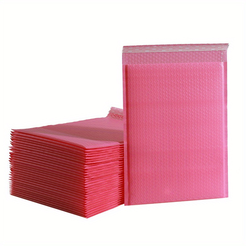 TEMU 20pcs Bubble Mailers Pink Poly Bubble Mailer Self Seal Padded Envelopes