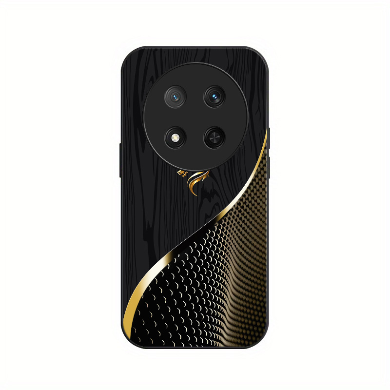 Funda para teléfono: Cabeza de dorado y de negra, funda de vidrio templado resistente, compatible con Honor Lite,…: retailer-supplied image