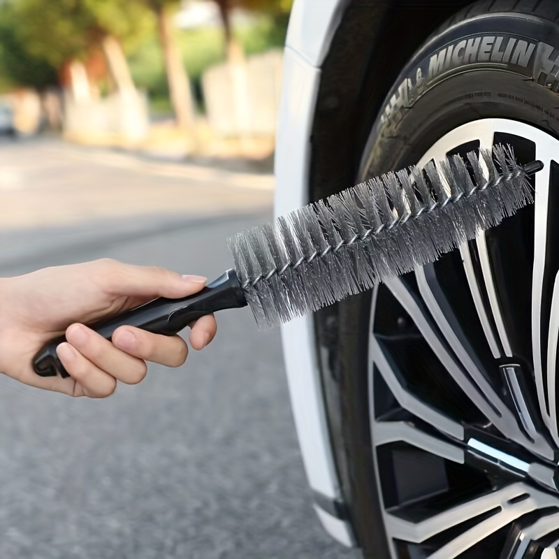 TEMU Car Wash Wheel Brush Tire Brush Inner Car Wash Artifact Brush Car Washing Tool Washing Brush Cleaning Brush