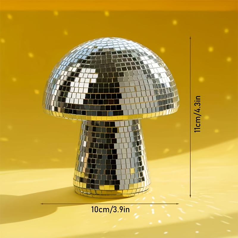 Mushroom Decor - Self- , Ideal For Home, Party, And Holiday Decor (halloween/christmas/valentine's Day/thanksgiving) - Reflective Surface, No/ Required, Table Centerpiece, Christmas Decor