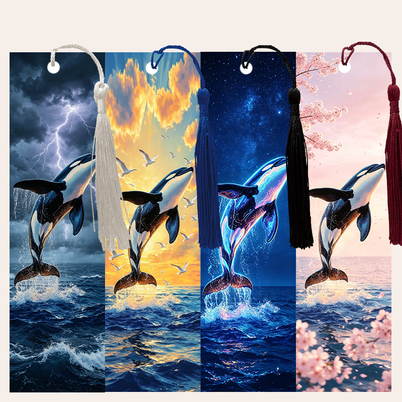 TEMU 4pcs -themed Tassel Faux Leather Bookmarks, 15cm (5.9in) X 4cm (1.57in) Book Lovers' Bookmarks, Men, Women Bulk Bookmarks, Unique Bookmarks For