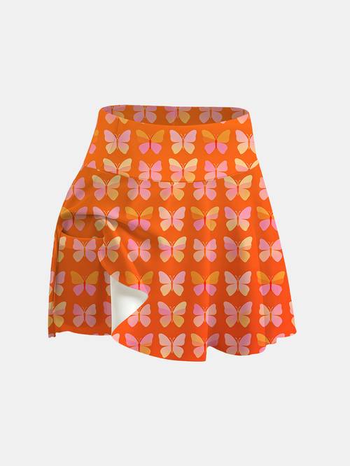 girls fashionable summer sporty tennis training outfit yoga skirt with phone pocket essential stylish soft comfortable cool and suitable for beach vacations outdoor wear holiday summer