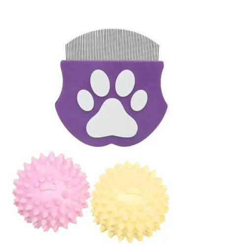 comb for dogs and cats designed for facial hair removal and flea control