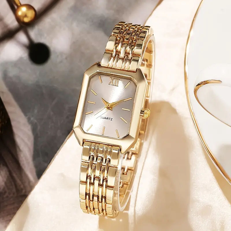 TEMU Watch Square Quartz Watch, Diverse Styles And Fashion Wrist Watch, Match Different Daily Outfits, Unique New Year Christmas Birthday Gifts