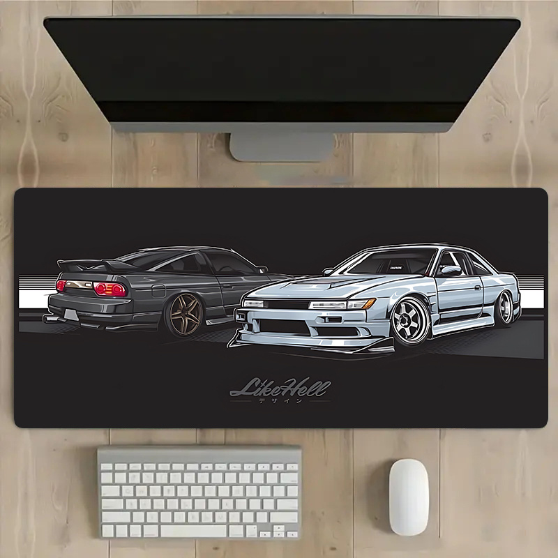 TEMU Desk Mat, Desk Additions, A Large Mouse Pad Featuring Stylish Jdm Car Art With A Rubber Surface, Making It A Perfect Gift For Gamers And . This